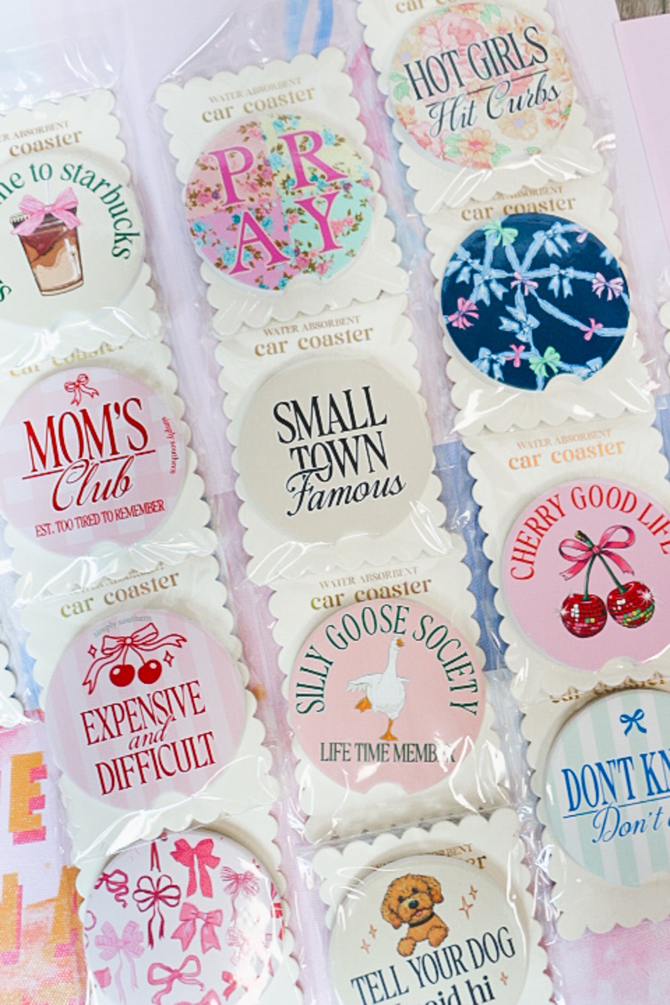 Simply Southern Car Coaster -Multiple Colors