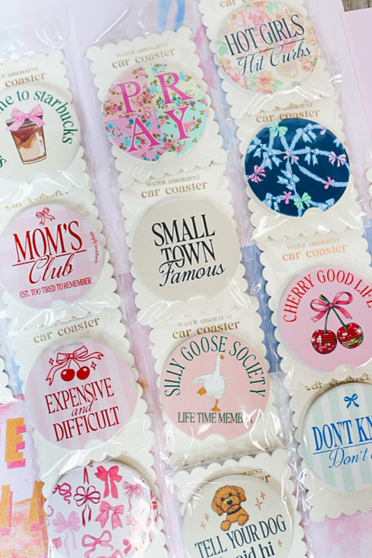 Simply Southern Car Coaster -Multiple Colors