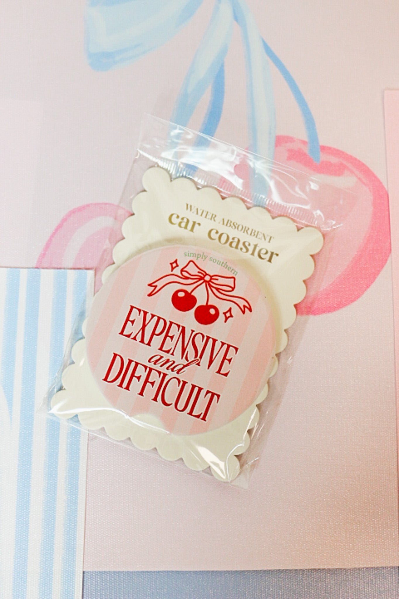 Simply Southern Car Coaster -Multiple Colors