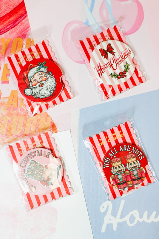 Holiday Car Coaster -4 Colors