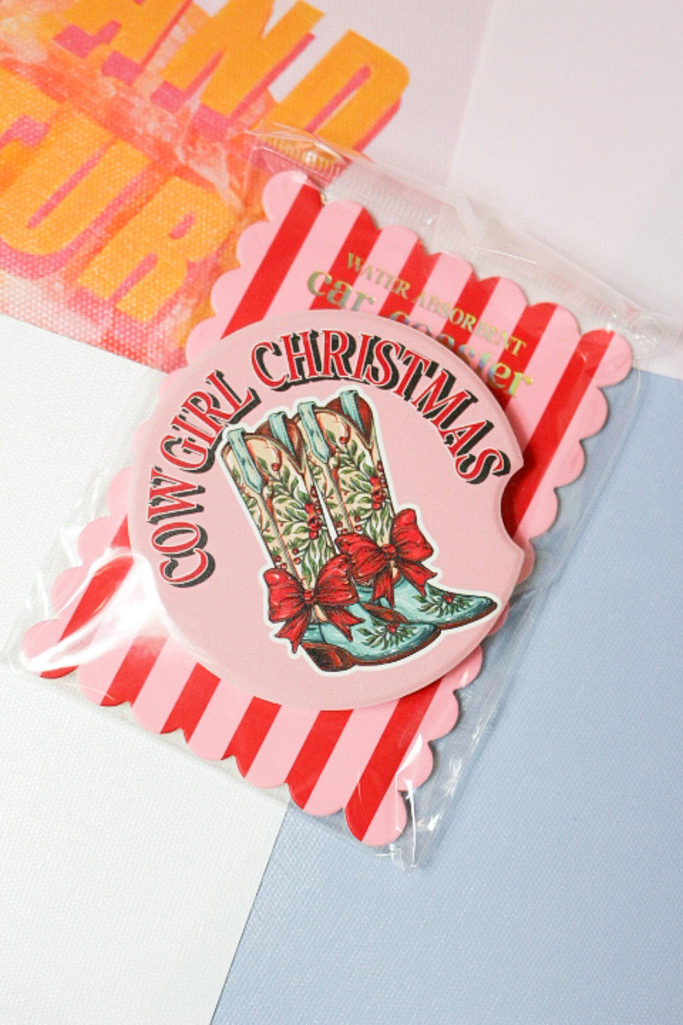 Holiday Car Coaster -4 Colors