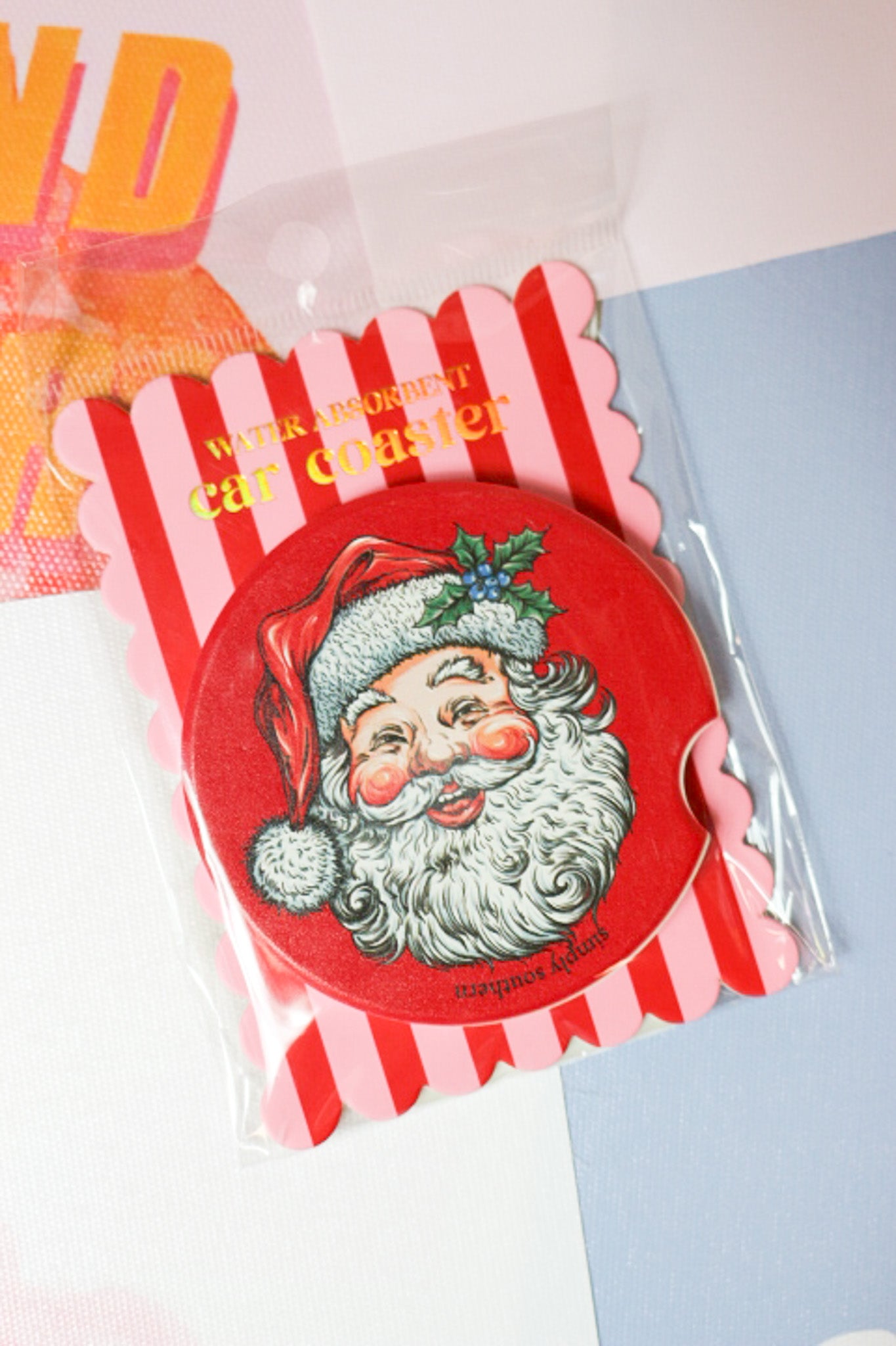 Holiday Car Coaster -4 Colors