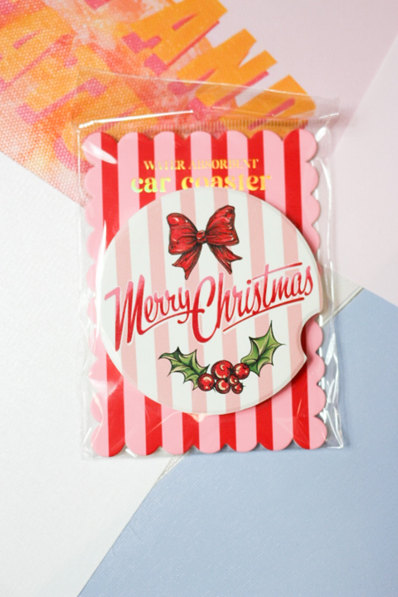 Holiday Car Coaster -4 Colors