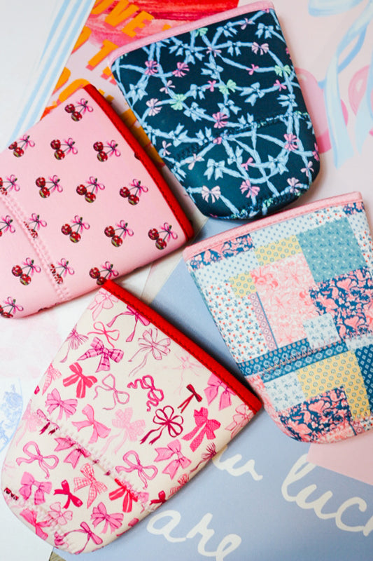 Trendy Pattern LARGE Drink Sleeve -Multiple Colors