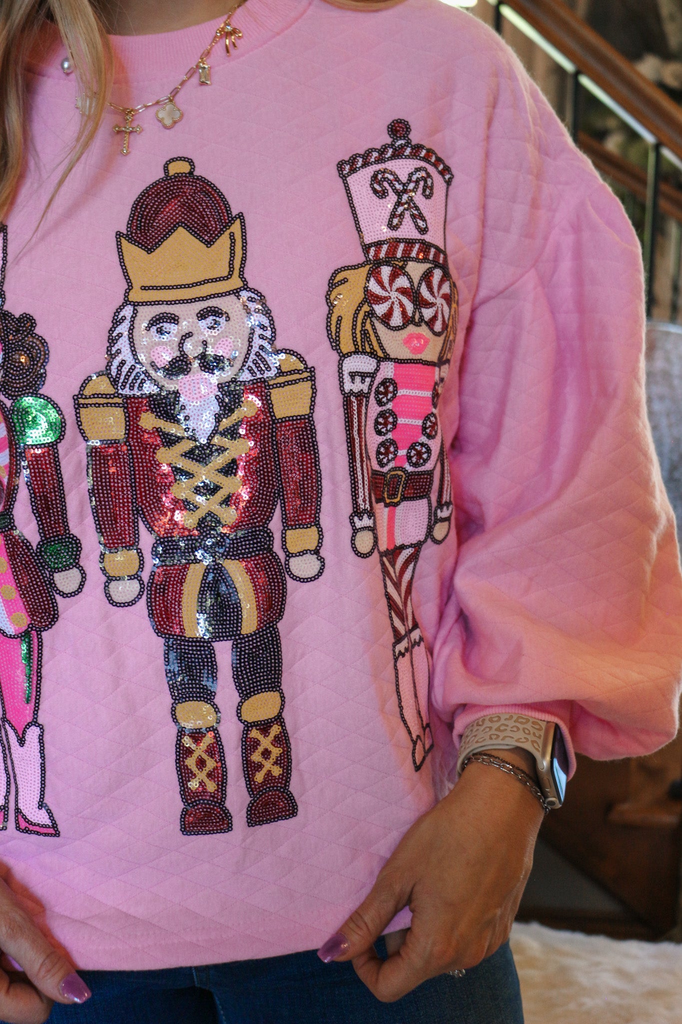 Holiday Magic Nutcracker Pink Sweatshirt