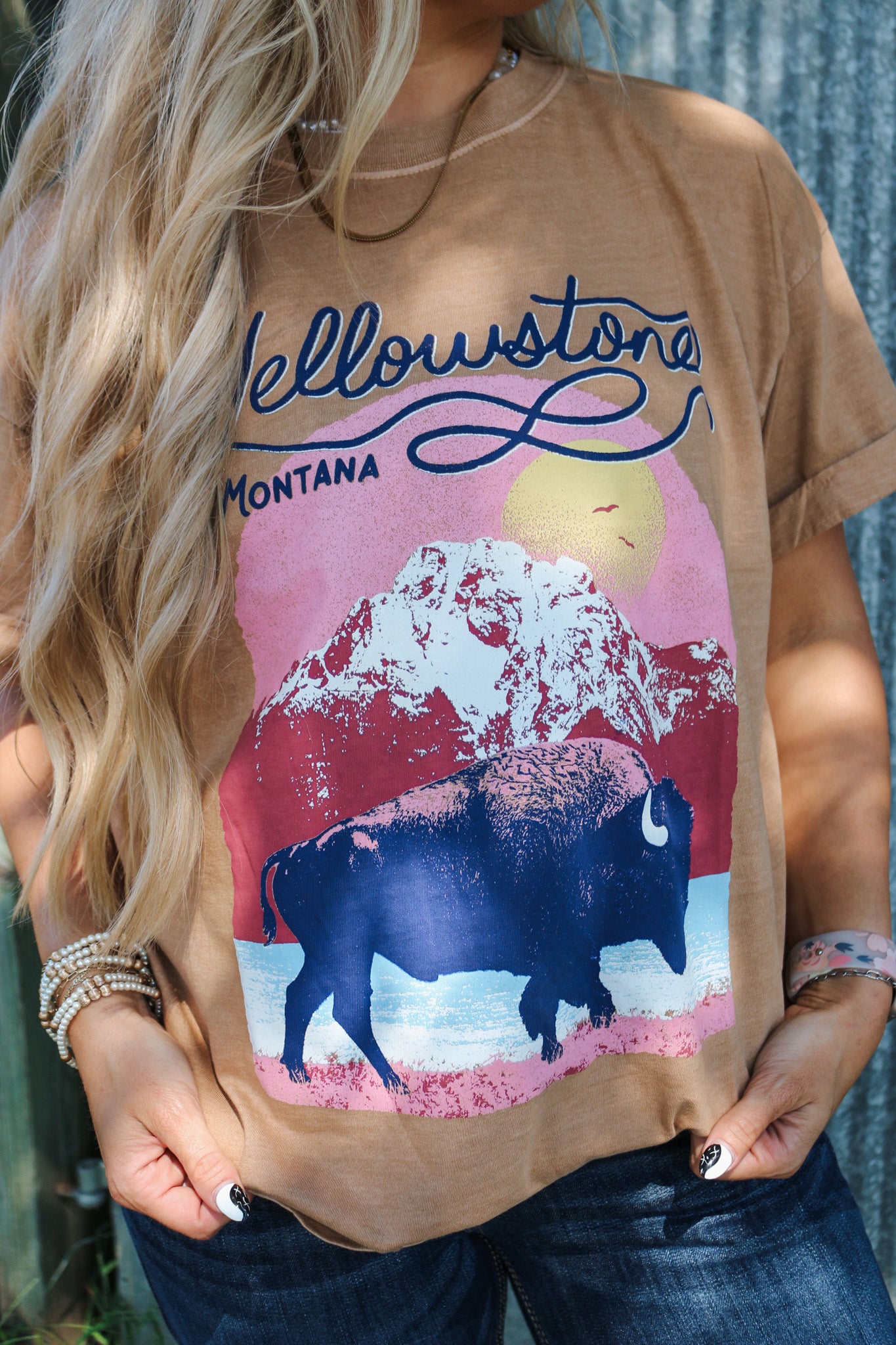 Yellowstone Montana Bison Graphic Tee