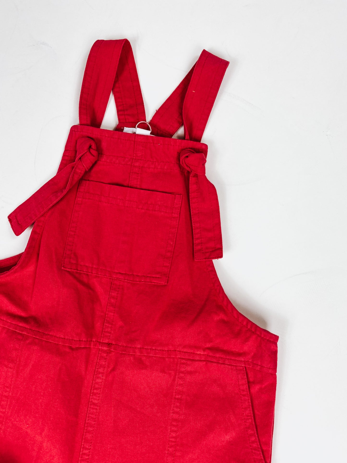 Youth Girls Scarlet Red Overalls