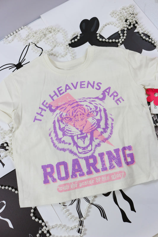 Youth Girls Heavens Are Roaring Graphic Tee