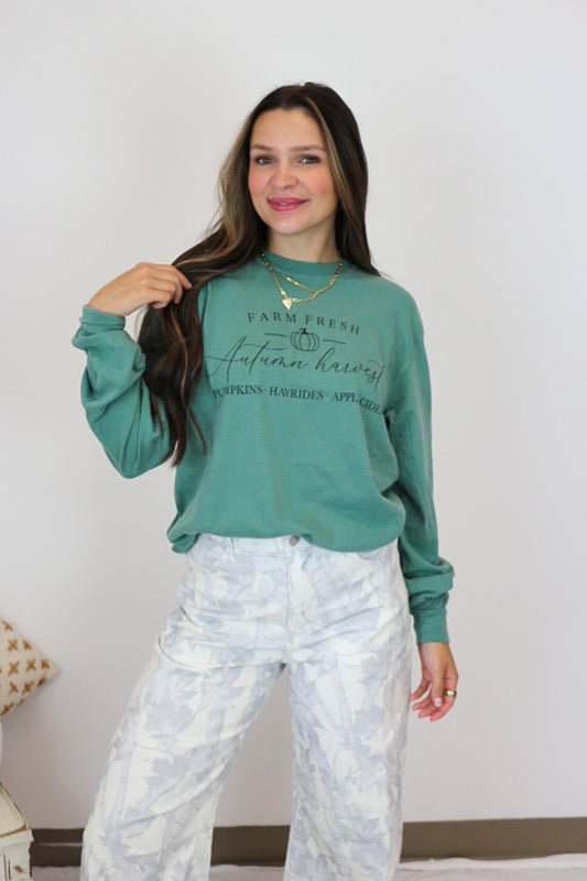 Farm Fresh Light Green Graphic Tee