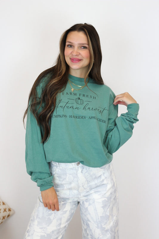 Farm Fresh Light Green Graphic Tee