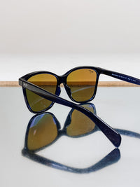 Liquid Sunshine Navy Polarized Fashion Sunglasses