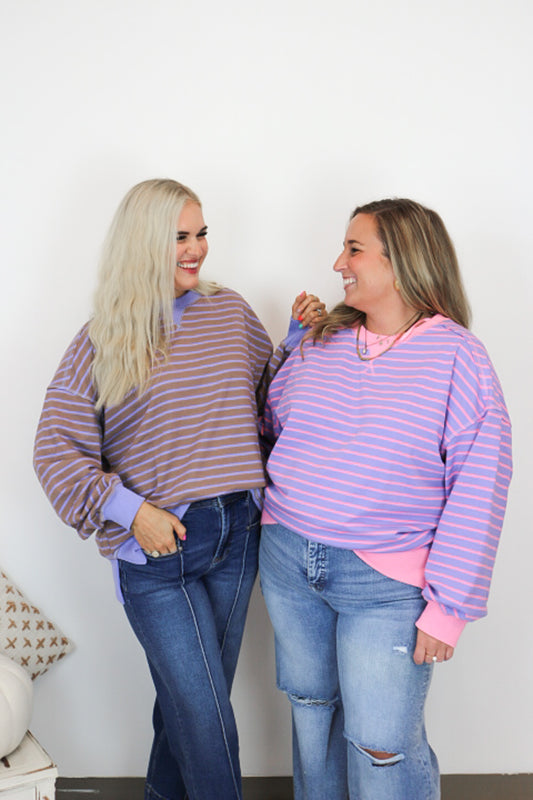 Not By The Rules Striped Top - 2 Colors