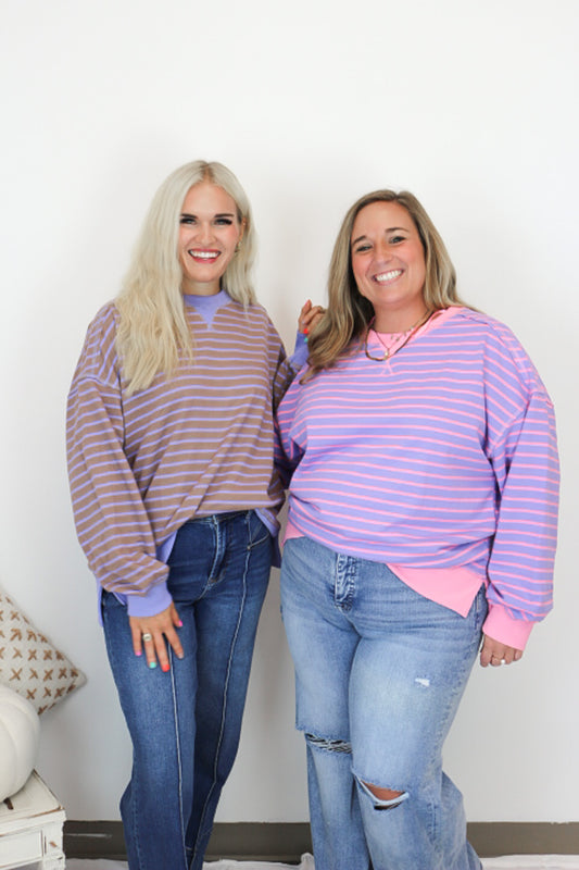Not By The Rules Striped Top - 2 Colors