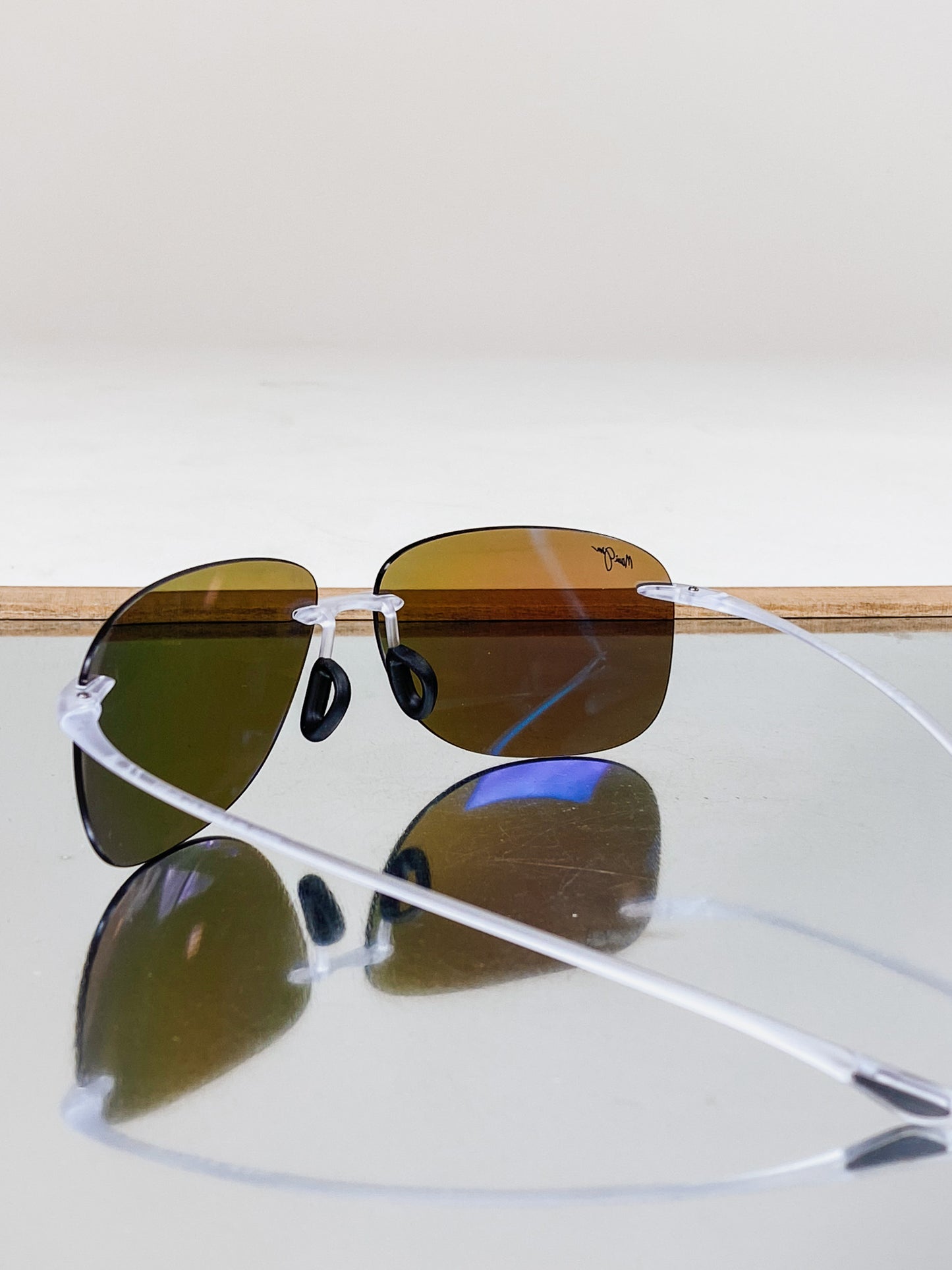 Hikina Polarized Rimless Sunglass by Maui Jim