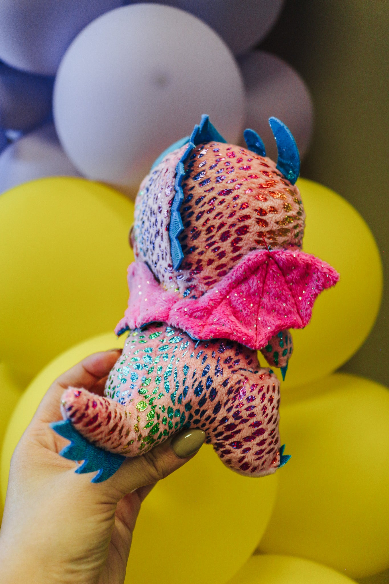 Flint Multicolored Dragon Beanie Baby