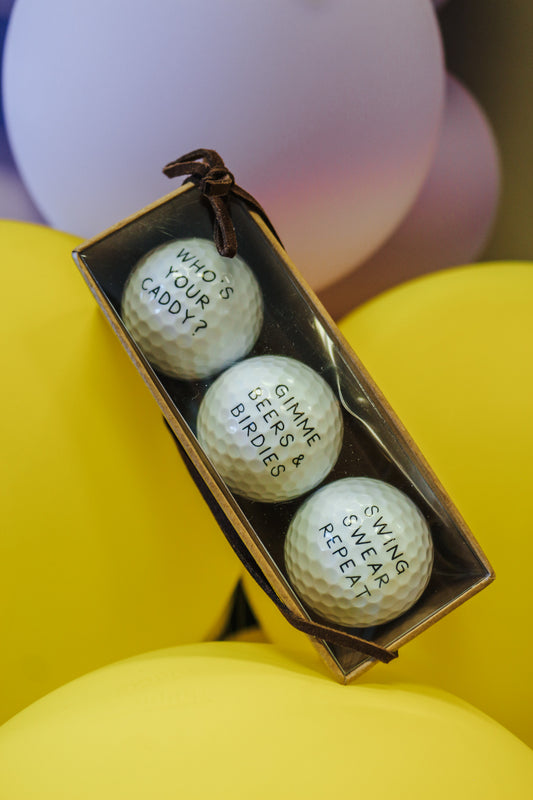 Who's Your Caddy Golf Ball Set