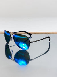 Aviator Gunmetal Blue RayBan Sunglasses