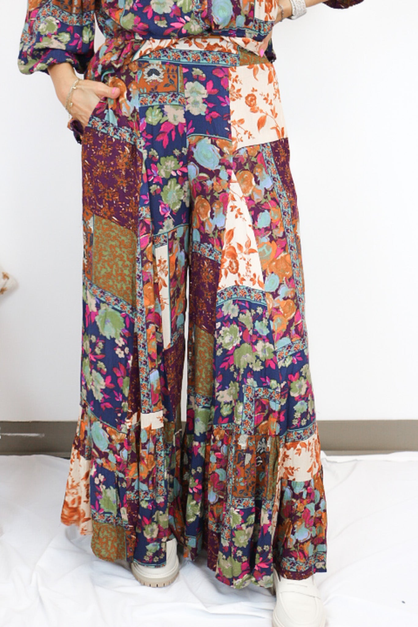 Floral Dreams Plum Pants