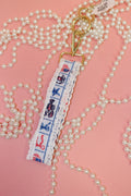 Lace pattern keychain