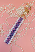 Lace pattern keychain