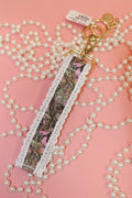 Lace pattern keychain
