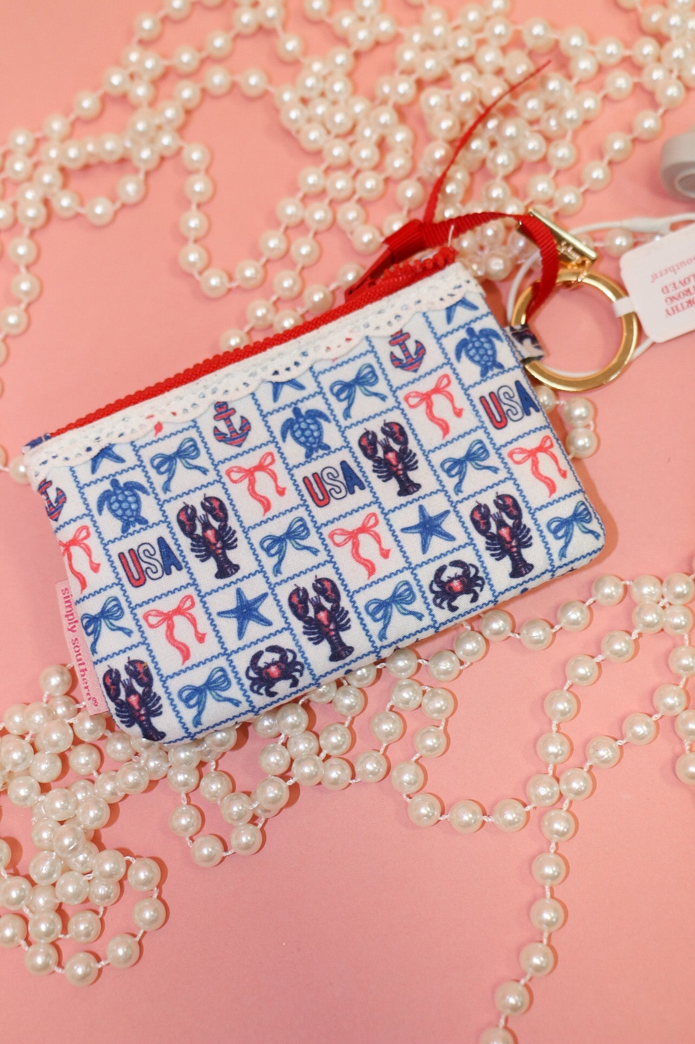 ID keychain pattern wallet, shown in one of fourteen available colors