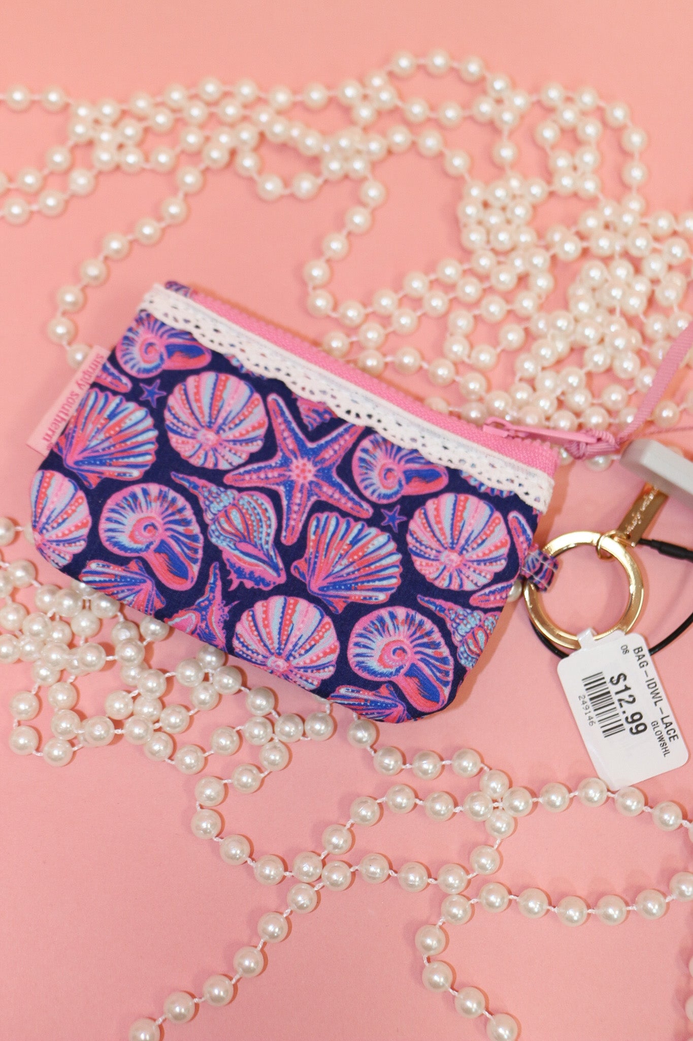 ID keychain pattern wallet, shown in one of fourteen available colors