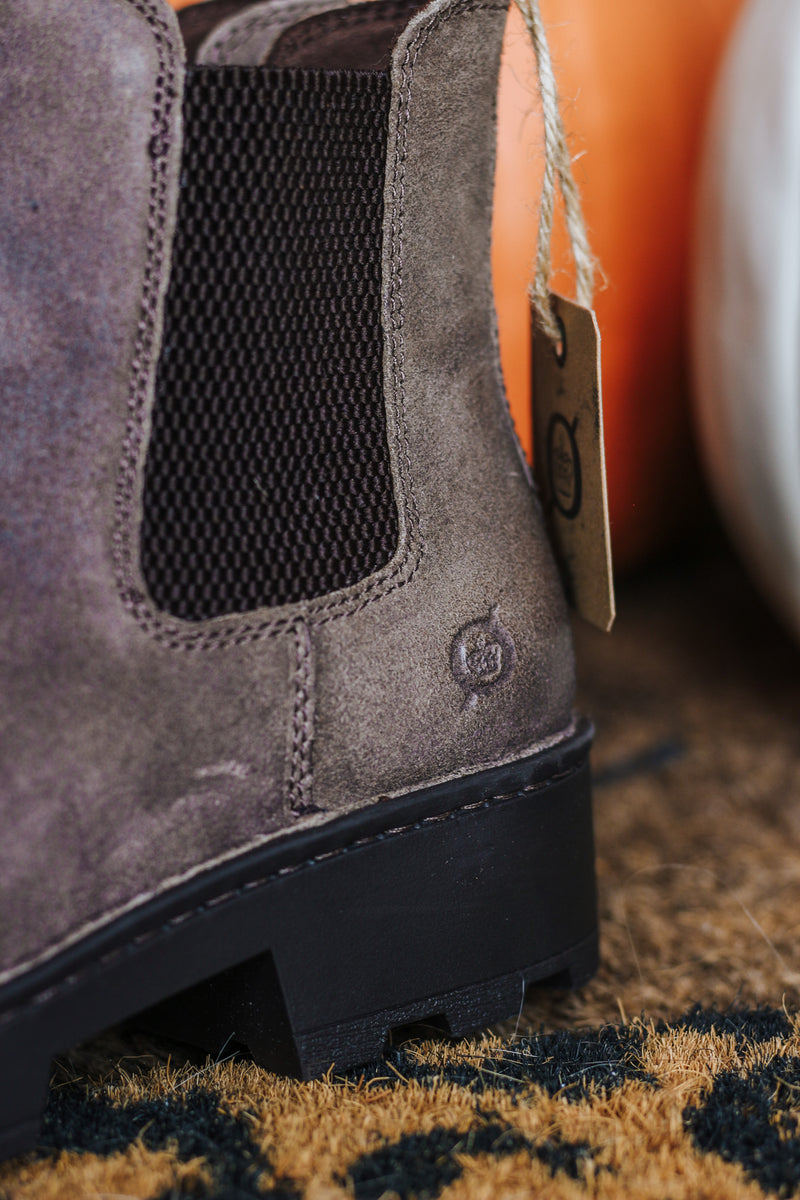 Verona Leather Boot- Taupe