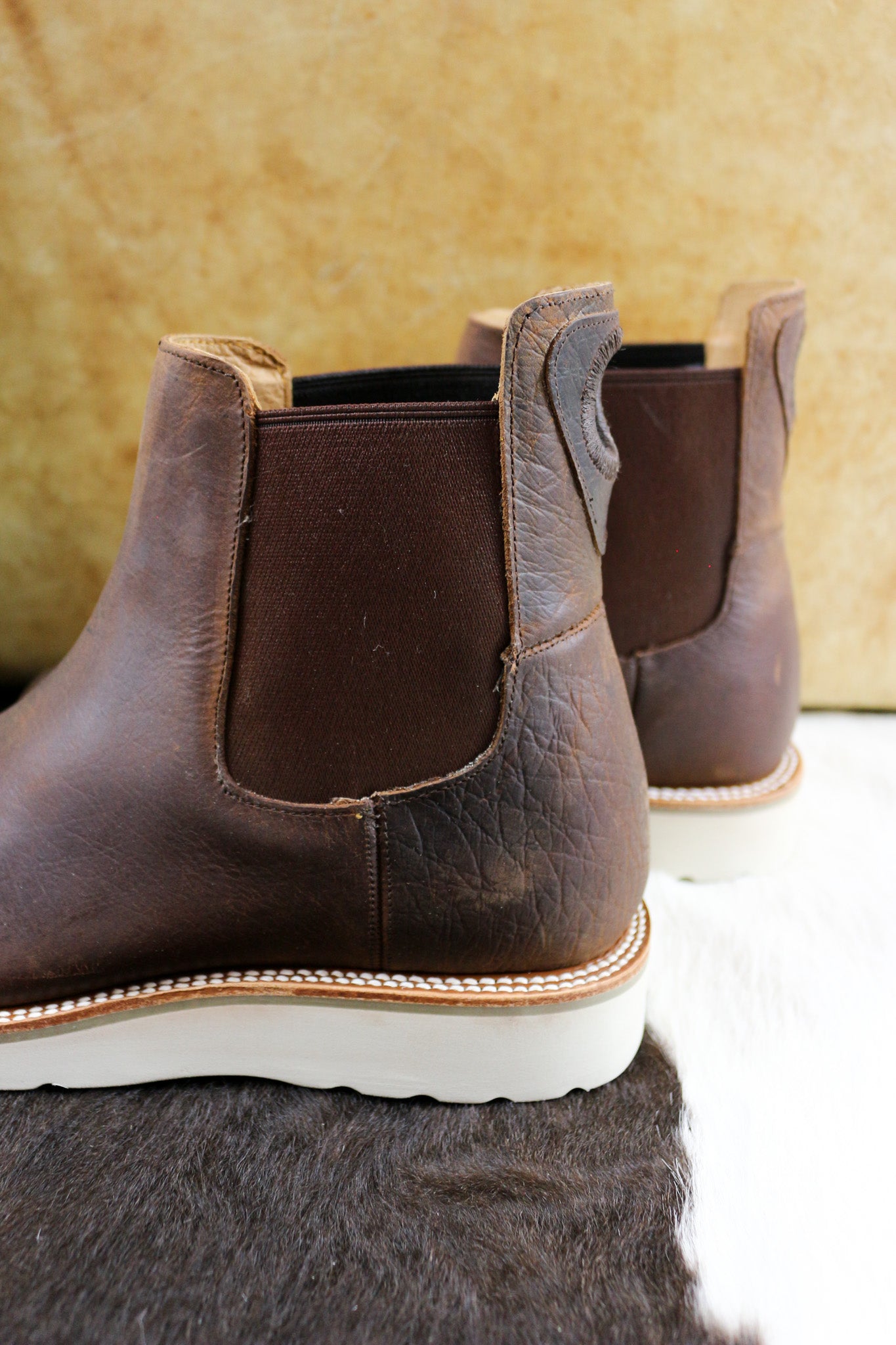 Mens Brown Leather Boot