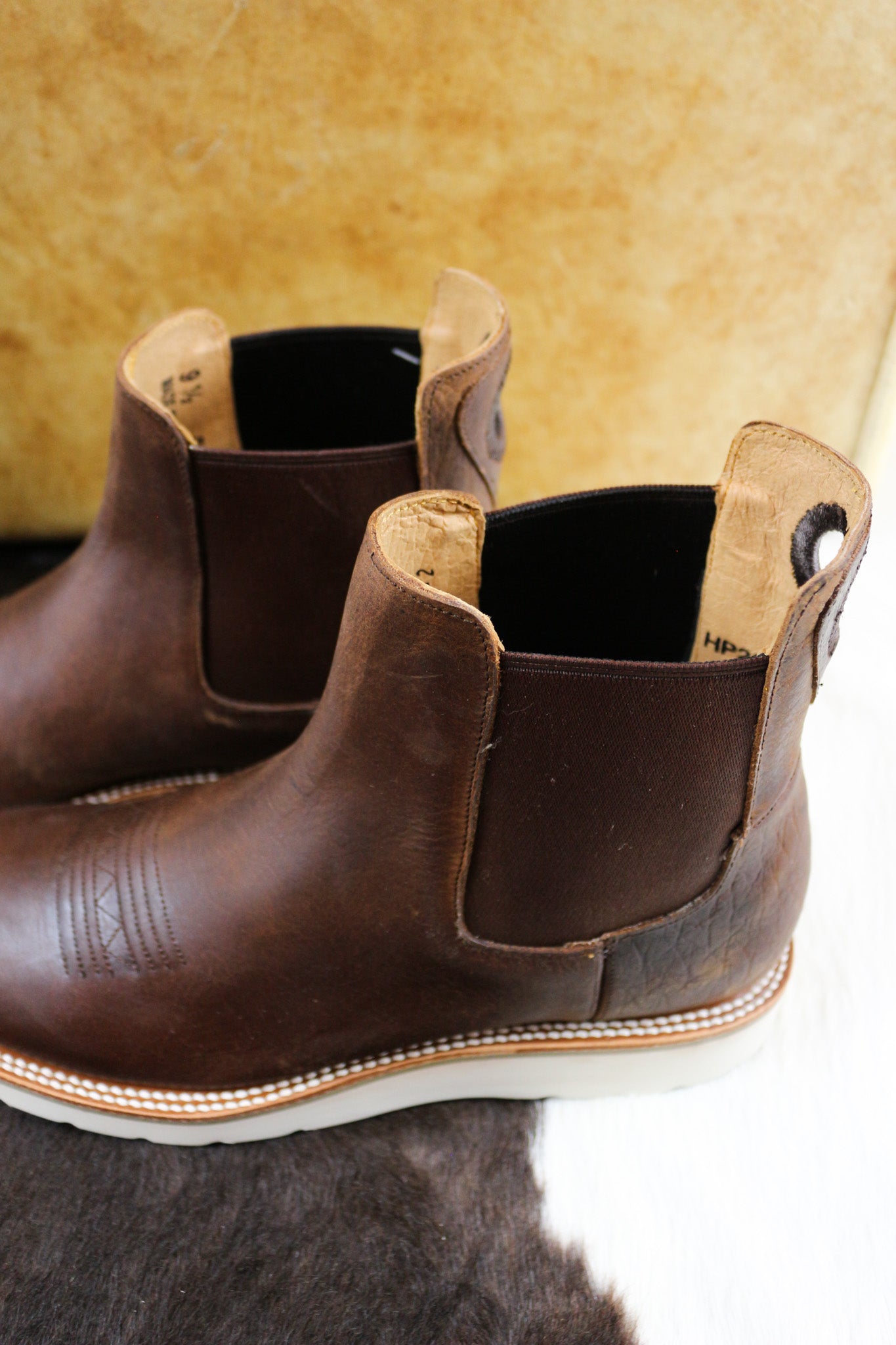 Mens Brown Leather Boot