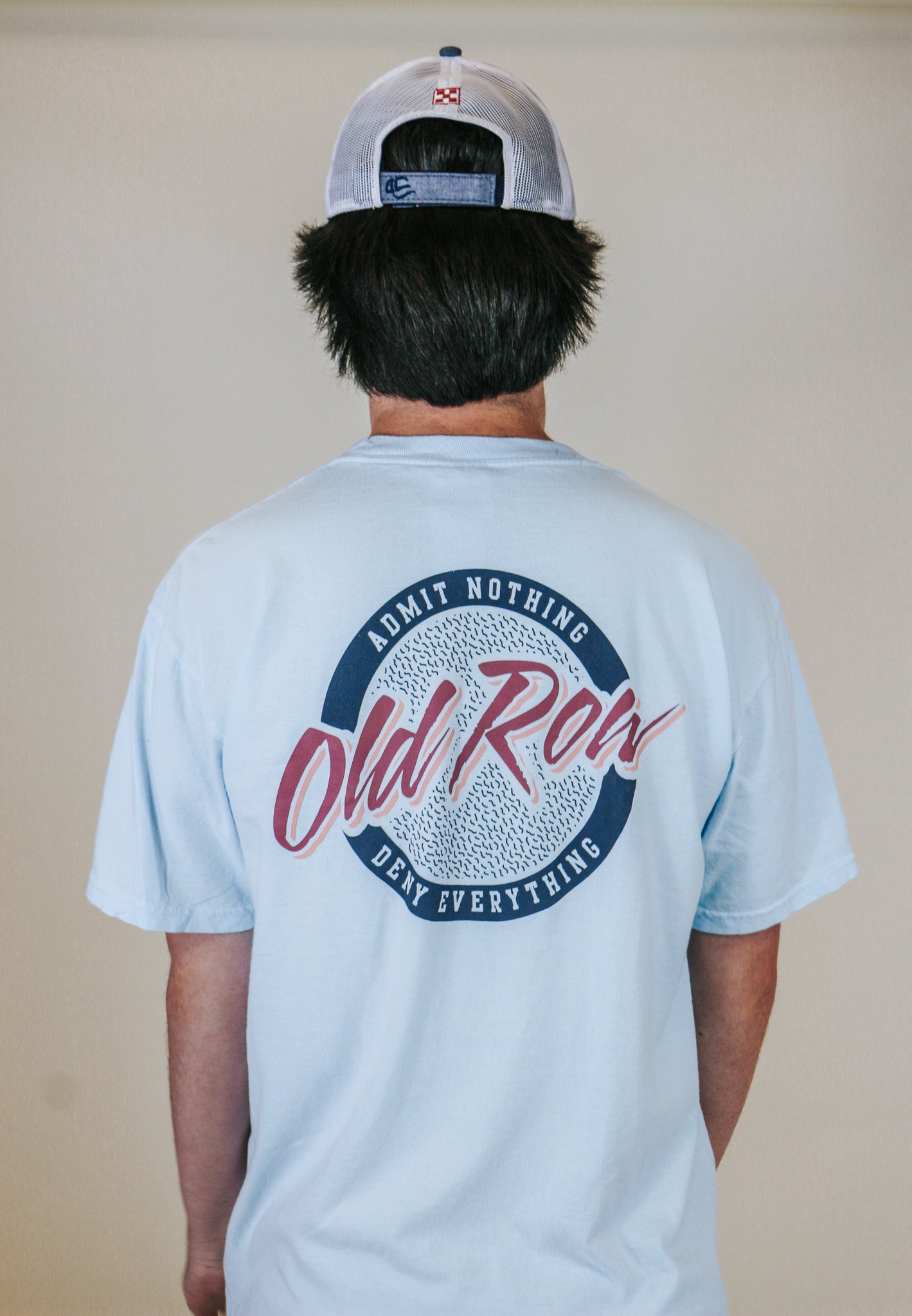 Light Blue Old Row Circle Logo Tee