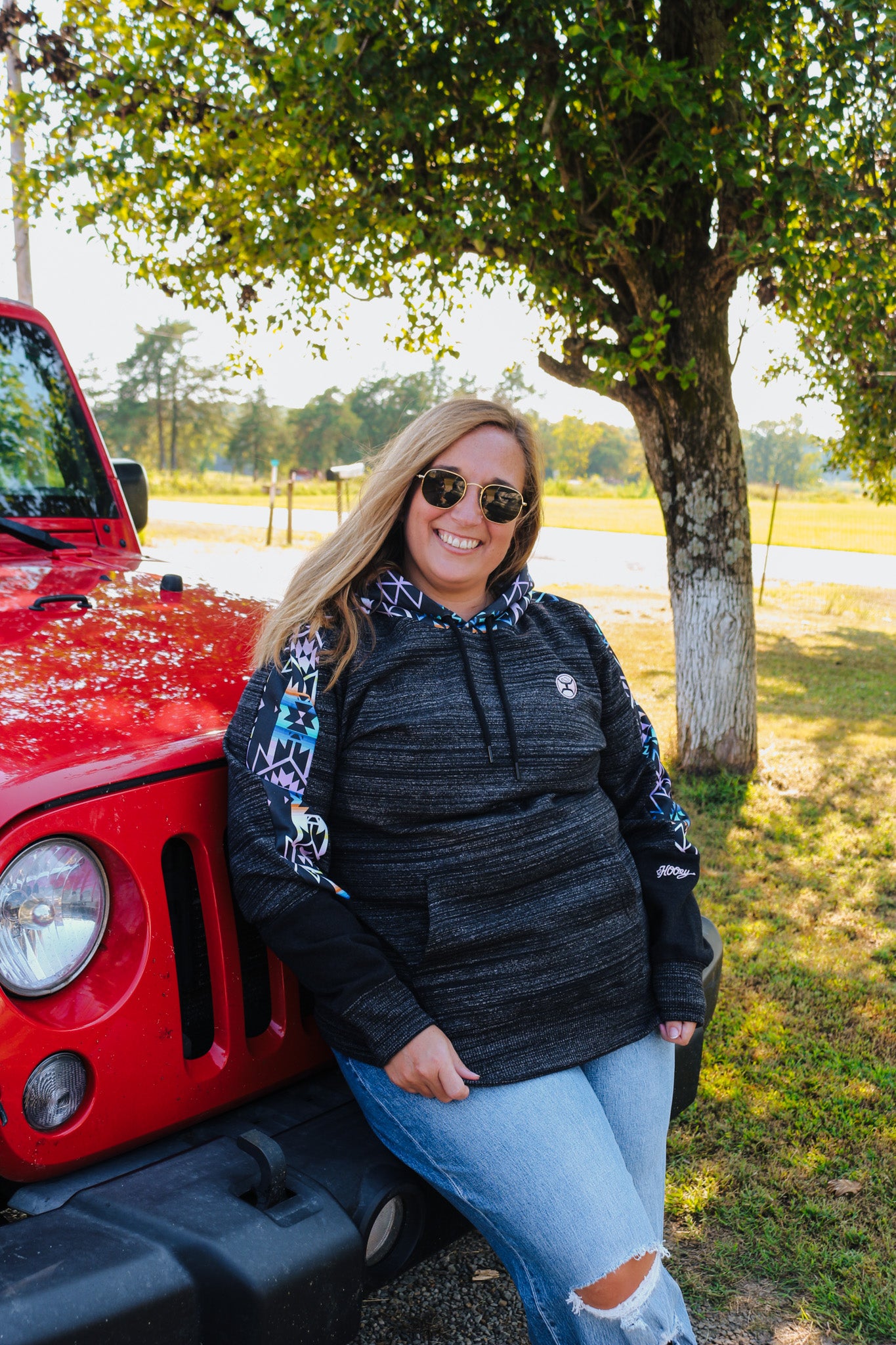 Aztec Pattern Womens Hooey Hoodies Hooey Aztec Hoodie Women's Cheap