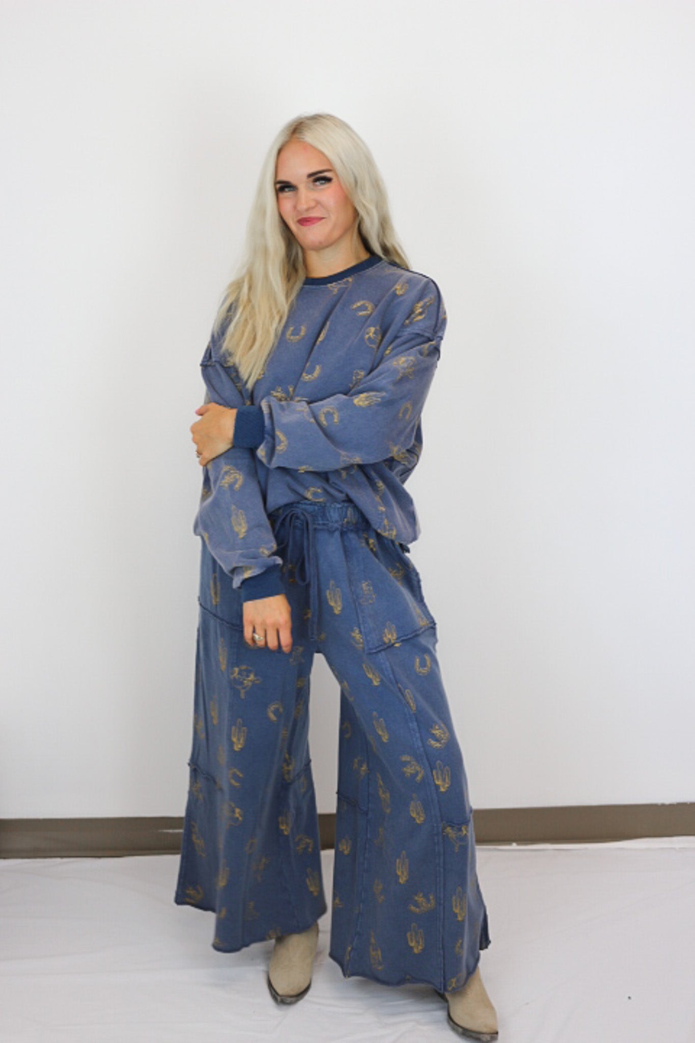 Barn To Brunch Western Lounge Pant -2 Colors