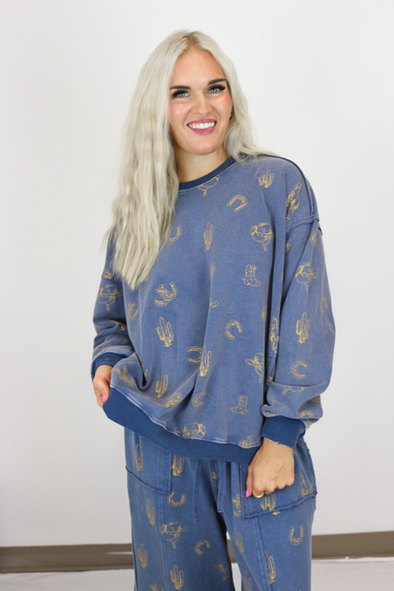 Barn To Brunch Western Sweatshirt -2 Colors