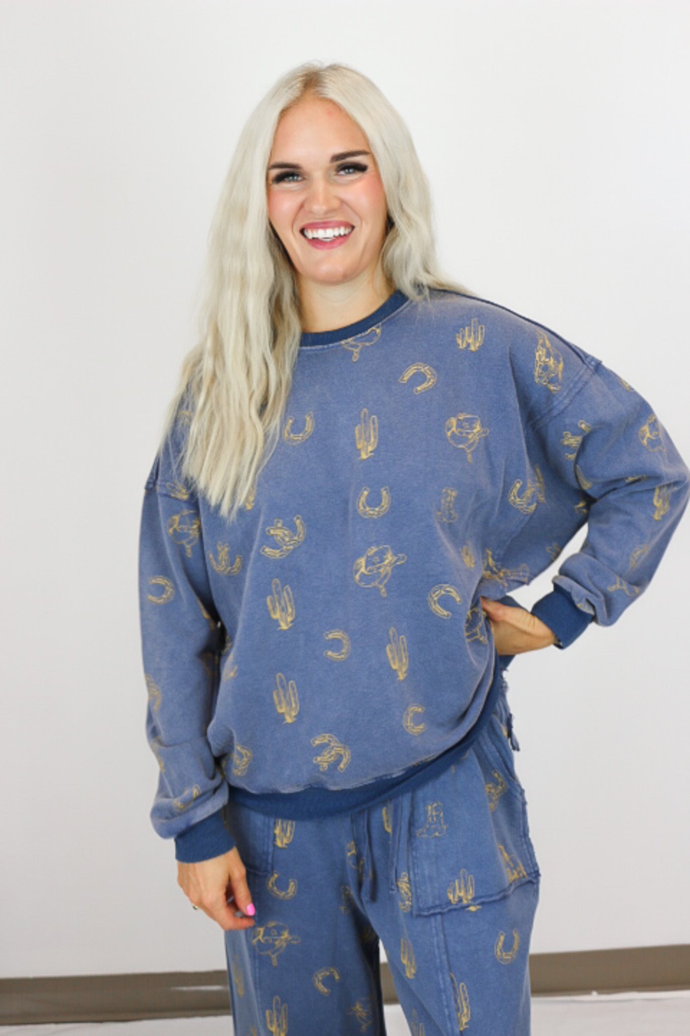 Barn To Brunch Western Sweatshirt -2 Colors