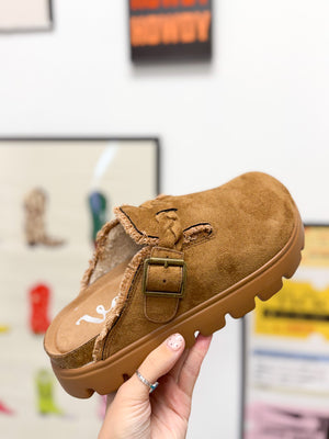 Cali 2 Women's Tan Platform Mules Very G
