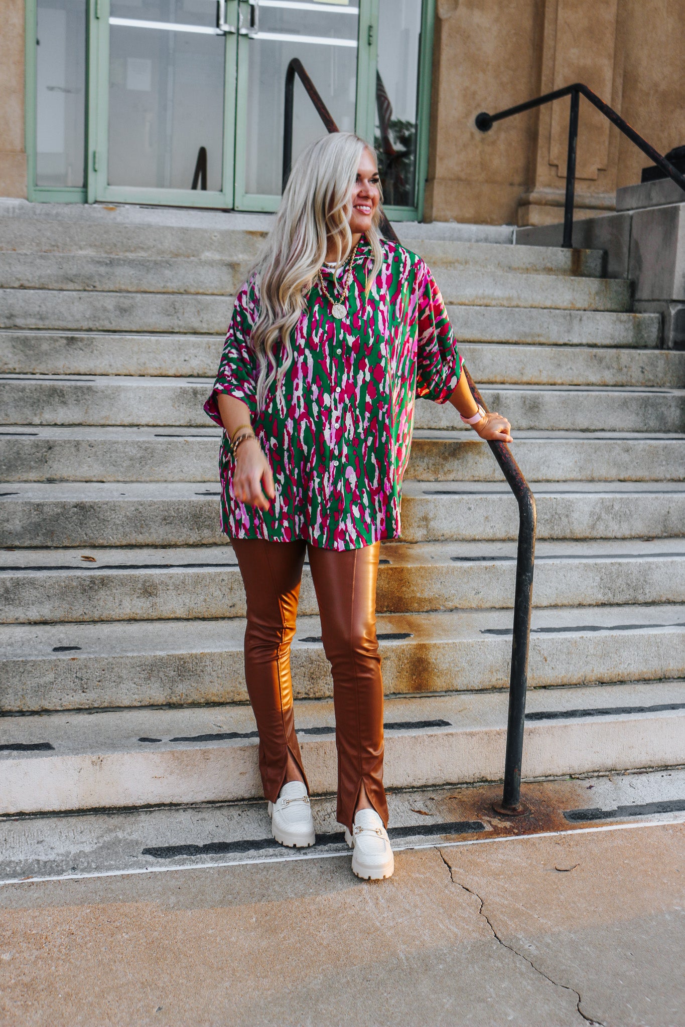 Arizona Berry Forest Green Blouse