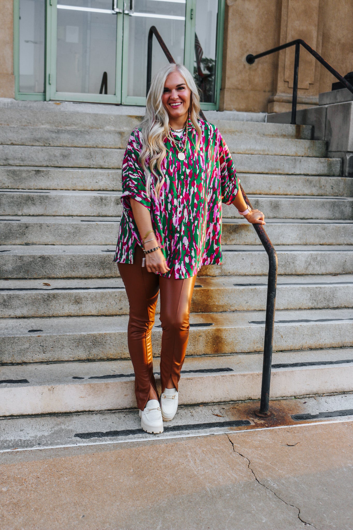 Arizona Berry Forest Green Blouse