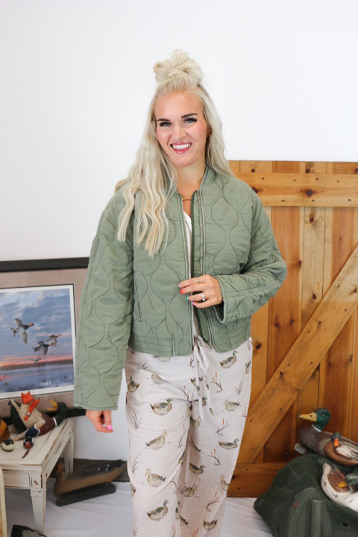 Maverick Vetiver Green Bomber Jacket