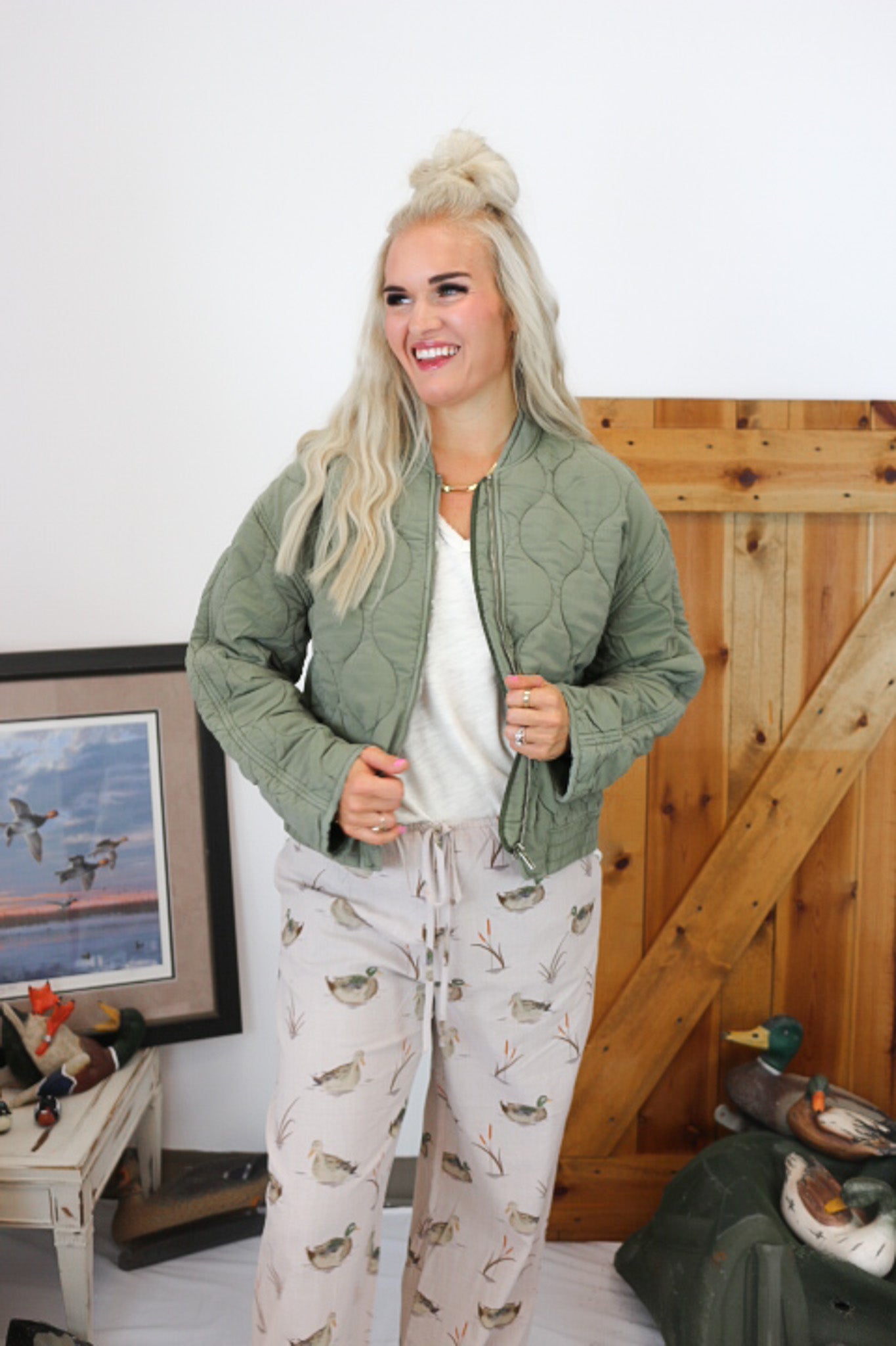 Maverick Vetiver Green Bomber Jacket