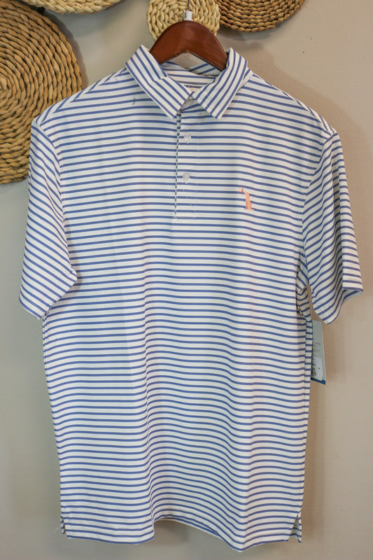 Local Boy Men's Plum & White Edisto Polo