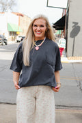 Half pocket tee, shown in one of several available colors