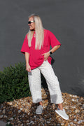 Half pocket tee, shown in one of several available colors