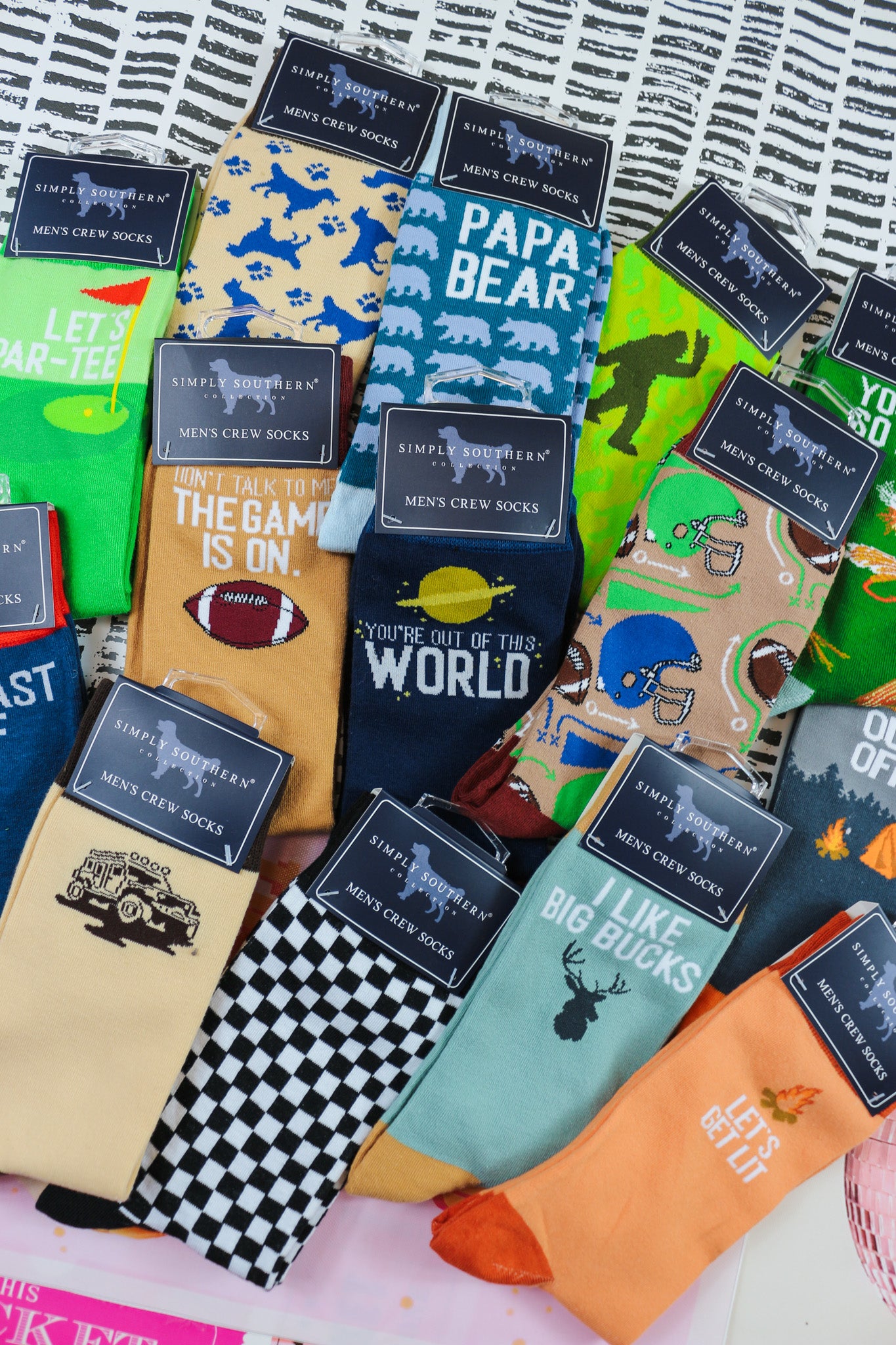 Simply Southern Mens Crazy Socks - 14 Styles