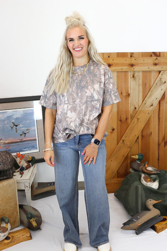 Suki Mid Rise Wide Leg Jeans