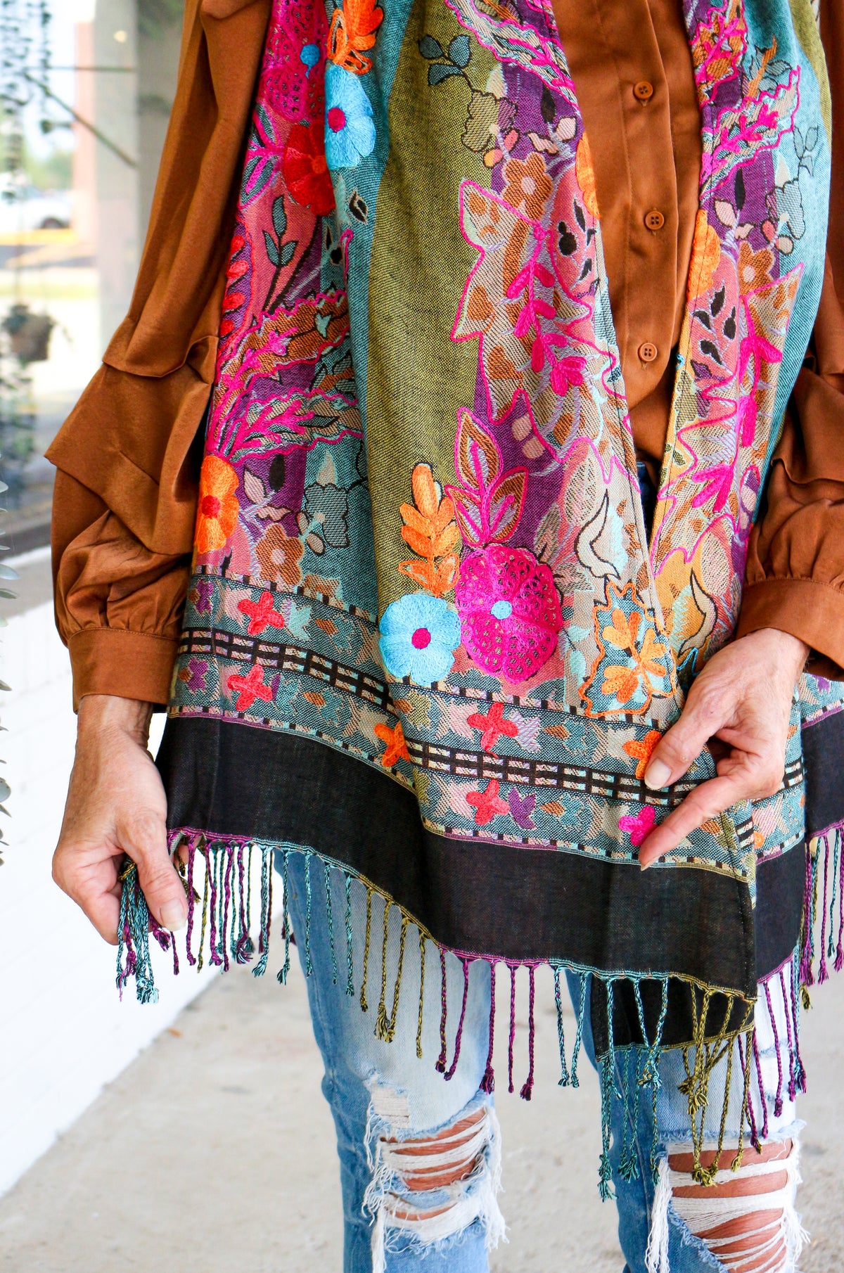 Bok Colorful Floral Multi-Reversible Kimono