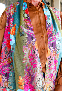 Bok Colorful Floral Multi-Reversible Kimono