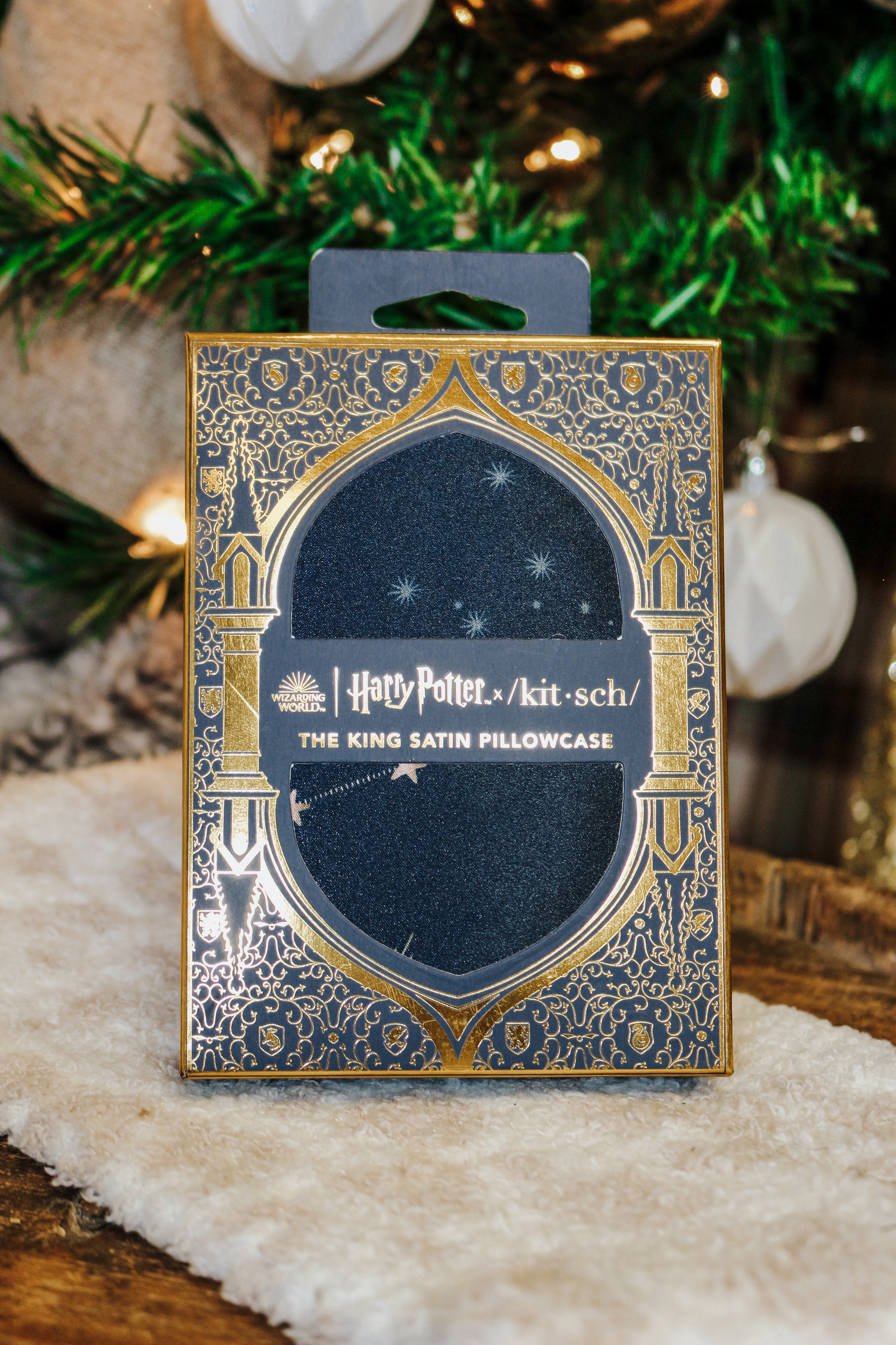Harry Potter x Kitsch Satin Pillowcase - Midnight at Hogwarts – KITSCH