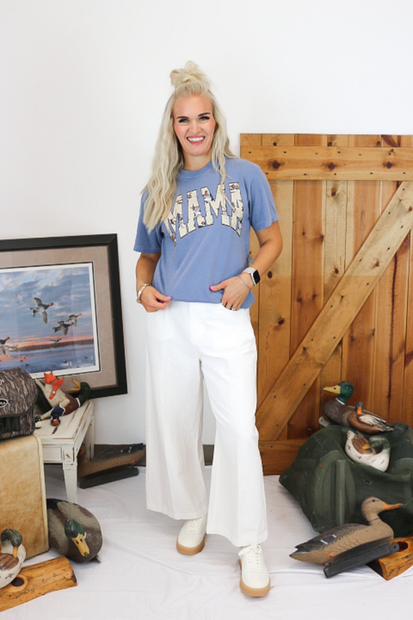 Audrey White Wide Leg Jeans By Dear John