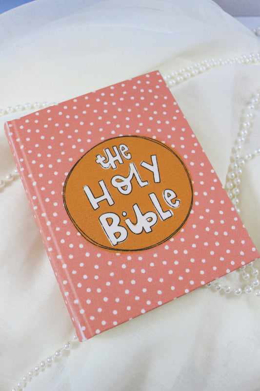 Happy Coral Dot Esv Journaling Bible